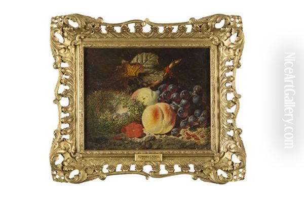 Still Life With Fruit On A Mossy Bank - view 1