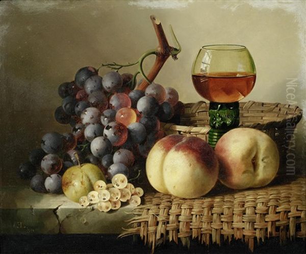 Still Life Of Fruit And Glass - view 1