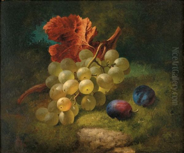 Still Life With Grapes And Plums - view 1