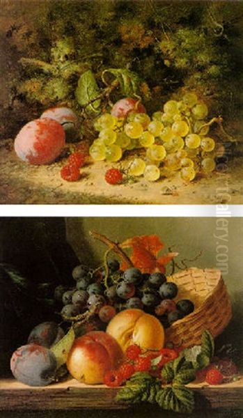 Still Life With Peaches, Grapes, Plums, And Raspberries - view 1