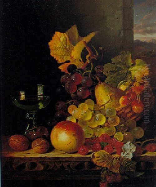 Still Life With Fruit And A Wine Glass - view 1