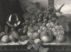 Still Life Of Fruit And Roemer On A Ledge Before A Window Still Life Of Fruit And Roemer On A Ledge Before A Window