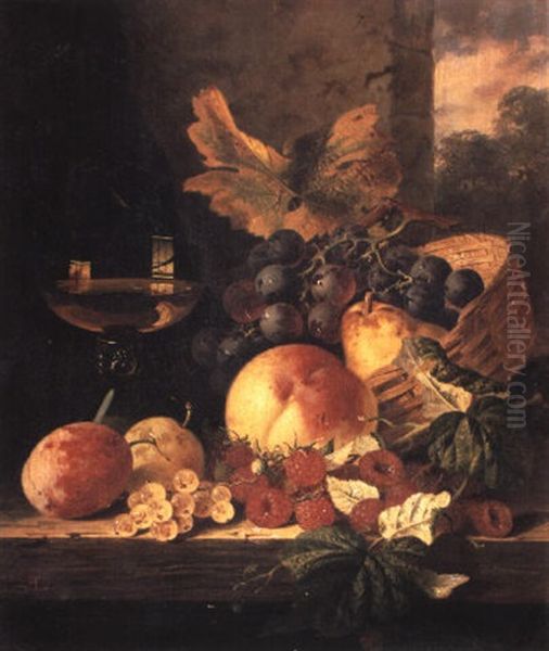 Still Life With Fruit And A Wine Glass - view 1