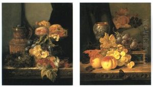 Still Life Of Tankard And Bird's Nest by Edward Ladell