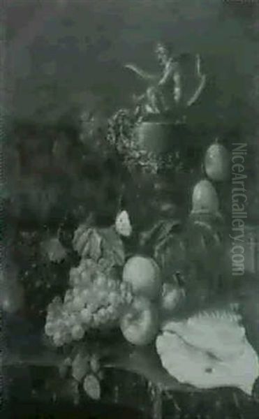 Still Life Of Fruit With A Flagon And A Shell - view 1