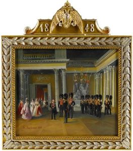 View Of The White Gallery (armorial Hall) In The Winter Palace