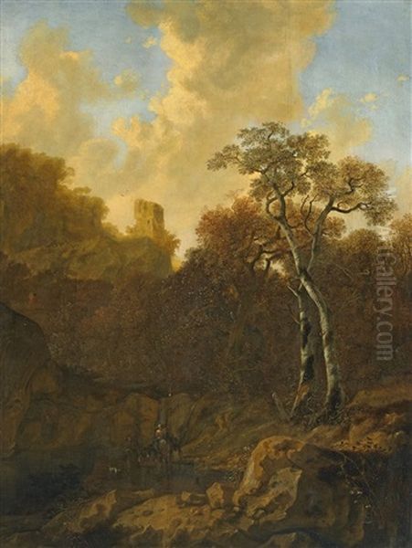 Italienische Flusslandschaft - view 1