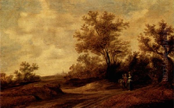 A Dune Landscape With Figures By A Track - view 1