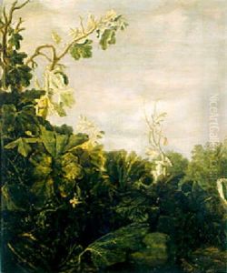 A Pumpkin, A Fig Tree And Other Plants by Reynier Van Der Laeck