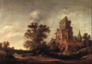 Dunenlandschaft Mit Einer Ruine