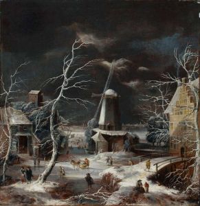 Dorfansicht Im Winter by Abraham Beerstraaten