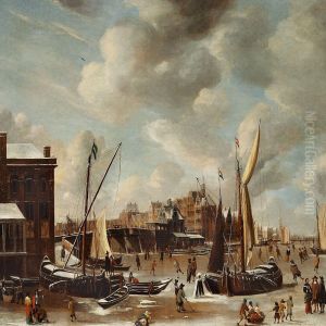 A View At The Nieuwe Brug And The Paalhuis In Amsterdam