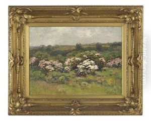Springtime Landscape With A Homestead by Alexander Theobald Van Laer
