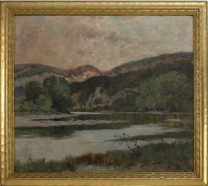 Mountain Pond by Alexander Theobald Van Laer