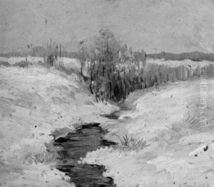 Connecticut Winter by Alexander Theobald Van Laer