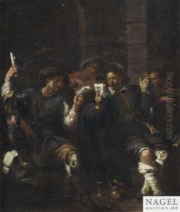 Beggars Making Music And Singing by Pieter Jacobsz Van Laer
