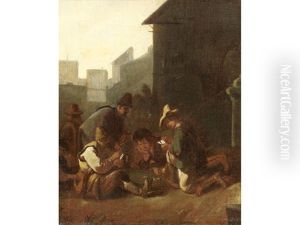 Card Players by Pieter Jacobsz Van Laer