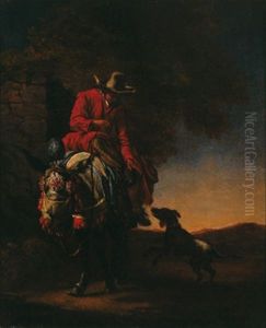 Ein Reiter Auf Einem Maultier