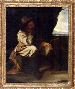 Homme Assis Pensant by Pieter Jacobsz Van Laer