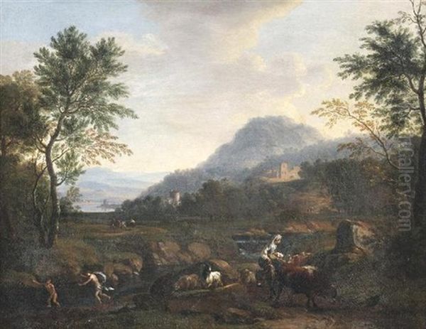Ideale Italienische Fluslandschaft - view 1