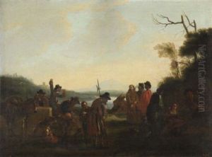 Die Acqua Acetosa Bei Rom by Pieter Jacobsz Van Laer