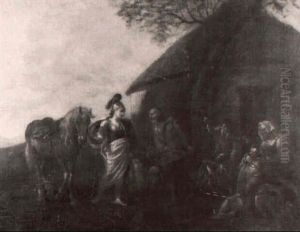 Ermina And The Shepherds by Pieter Jacobsz Van Laer