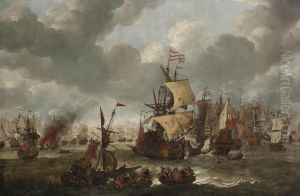 A Naval Engagement With Dutch And British