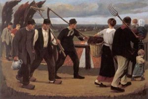Les Paysans by Eugene Laermans
