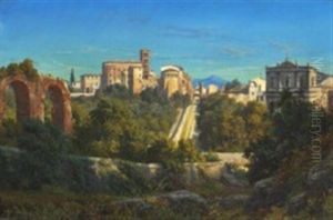 View From The Palatine Over Forum Romanum