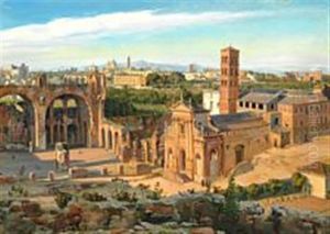 View Of The Roman Forum Towards The Basilica Of Constantine