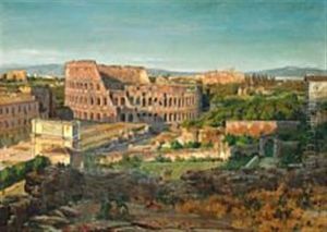 The Colosseum Seen From The Palatine Hill