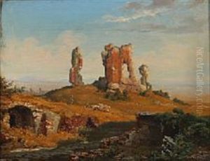 View Of The Roman Campagna by Thorald Laessoe