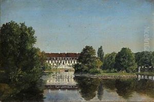 View Of Glorup Manor On The Danish Island Funen