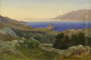 Ansicht Von Malcesine Mit Der Skaligerburg Am Gardasee Ansicht Von Malcesine Mit Der Skaligerburg Am Gardasee