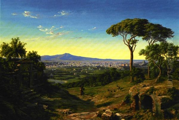 Rom, Seet Fra Opgangen Ad Monte Mario - view 1