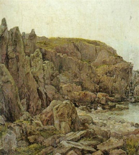 Klippeparti Antagelig Fra Bornholm - view 1