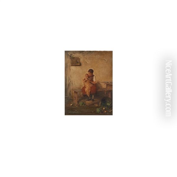 Interior Scene With Mother And Child - view 1