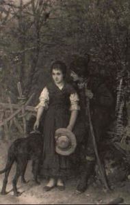 A Rustic Courtship by Gustav Laeverenz