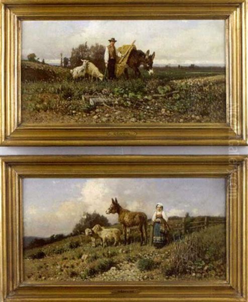 Pastoral Scene (+ Another; Pair) - view 1