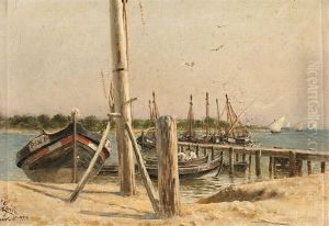 Playa Del Puerto De Santa Maria by Jose Lafita y Blanco