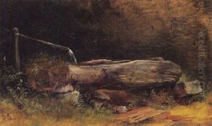 Brunnen In Einer Waldlandschaft Brunnen In Einer Waldlandschaft