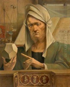 Le Dodecaedre Et Quatre Etudes Dessinees Pour Ce Tableau (5 Works)
