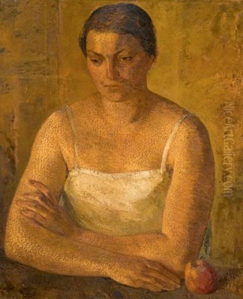 Portrait De Jeanne Lafnet A La Pomme - view 1
