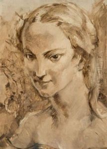 Portrait De L'actrice Claire Premore by Luc Lafnet