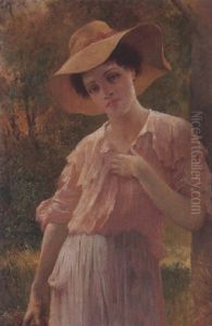 La Cueillette Des Fleurs by Francois Lafon