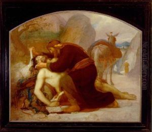 Le Bon Samaritain by Jacques Emile (Emile-Jacques) Lafon