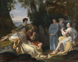 Sappho Singt Vor Homer by Charles Nicolas Rafael LaFond