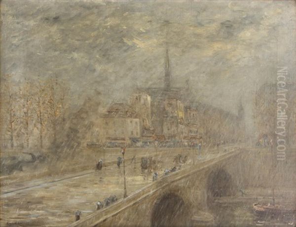 Rainy Paris Scene - view 1