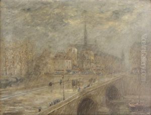 Rainy Paris Scene Rainy Paris Scene