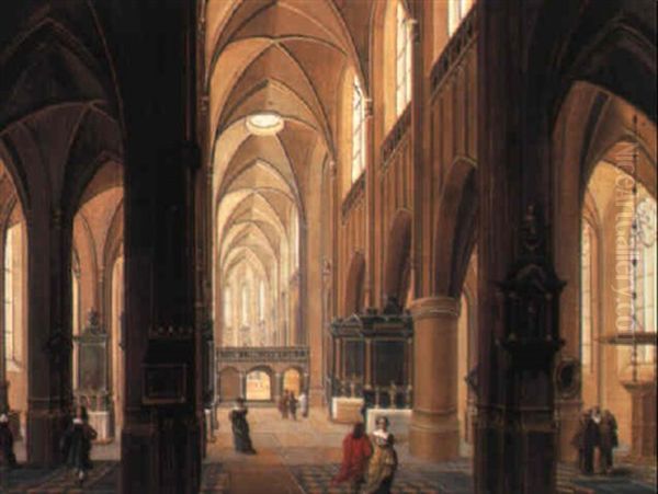Church Interior With Figures - view 1